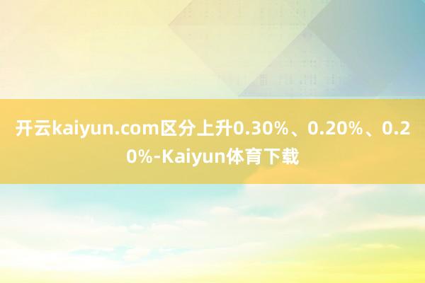 开云kaiyun.com区分上升0.30%、0.20%、0.20%-Kaiyun体育下载